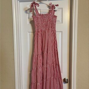 Maxwell and Geraldine Red and White Striped Top